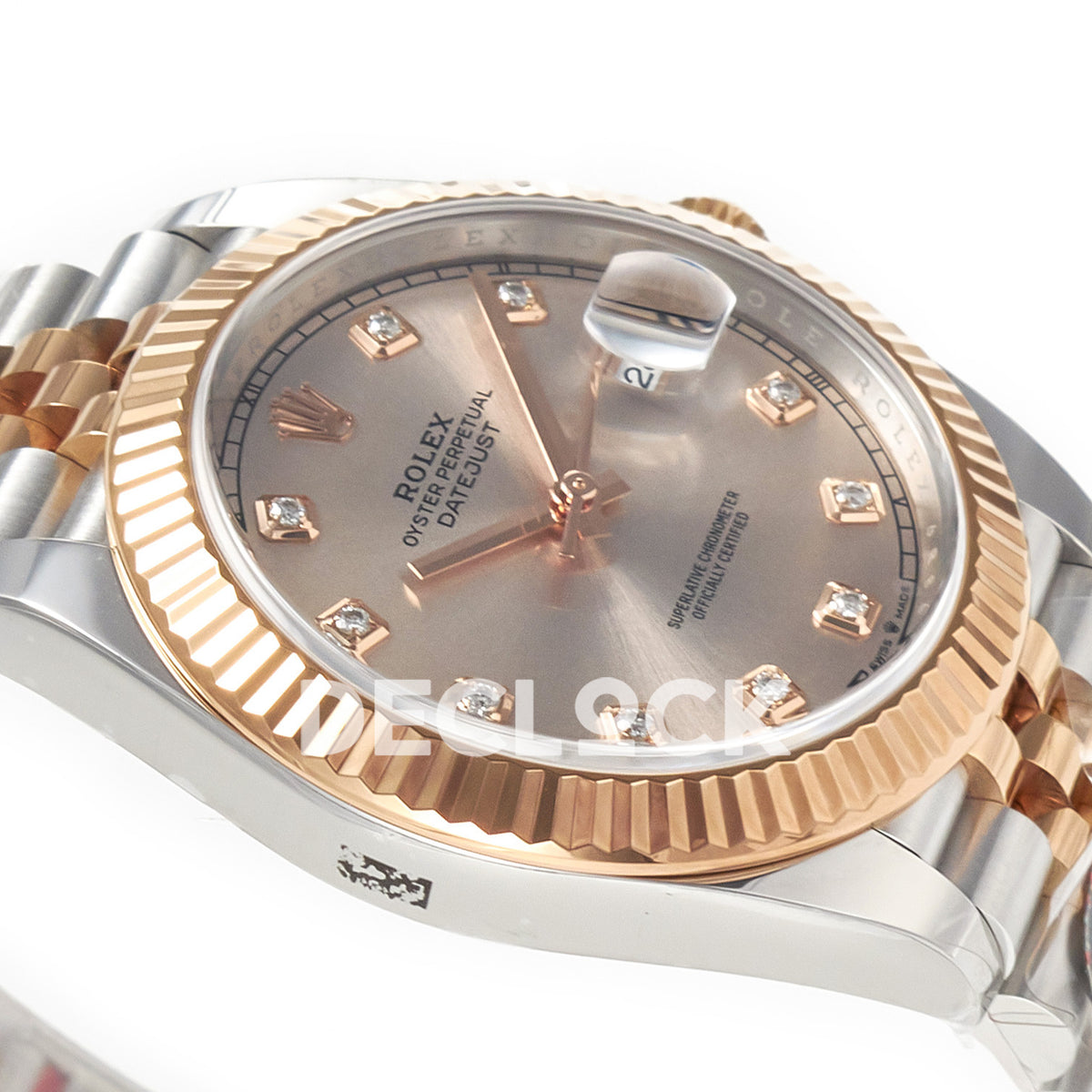 Rolex Datejust 41 126331 Silver Diamond Clean Jubilee — Κάσα από την απέναντι πλευρά