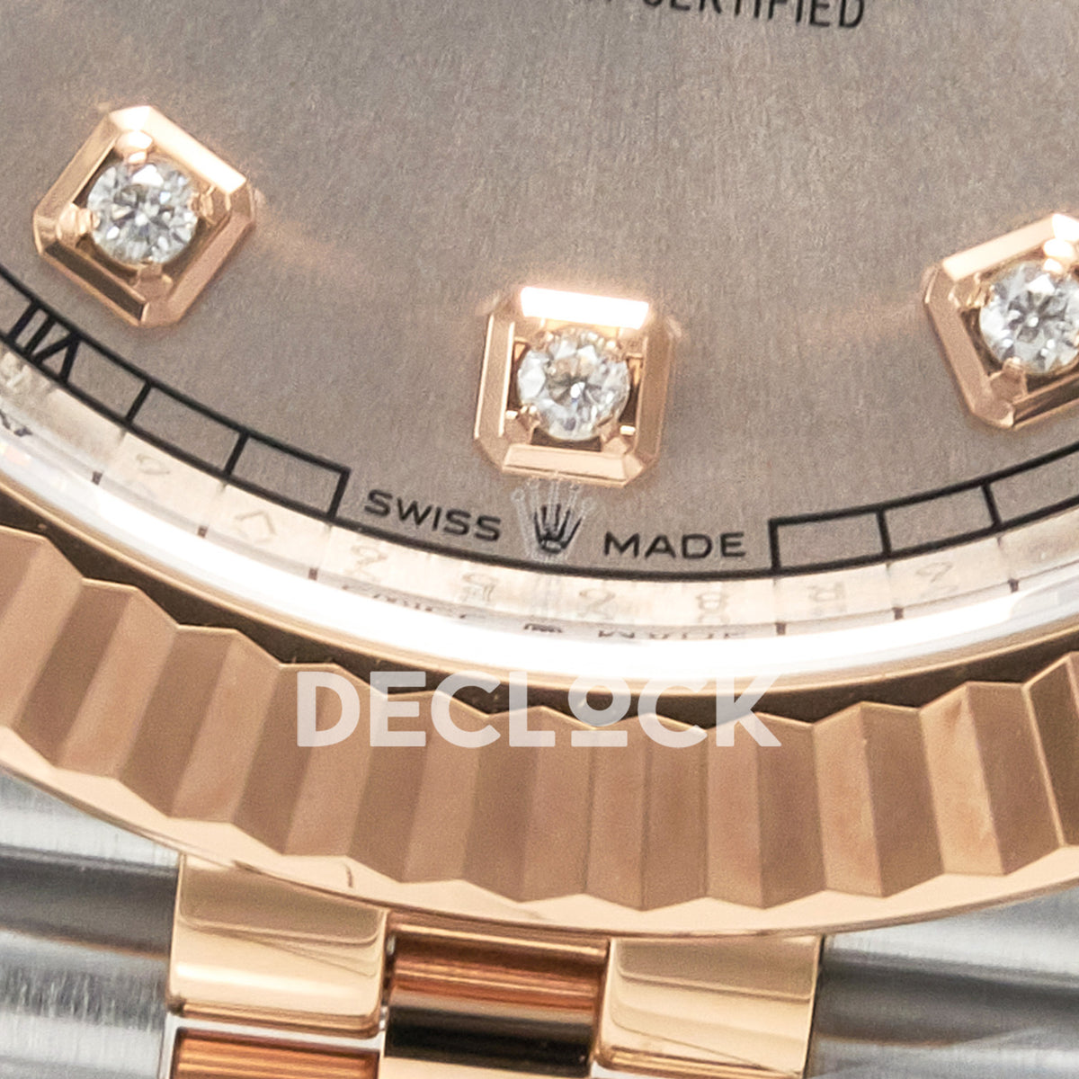 Rolex Datejust 41 126331 Silver Diamond Clean Jubilee — Διακοσμητικοί δείκτες και στεφάνη