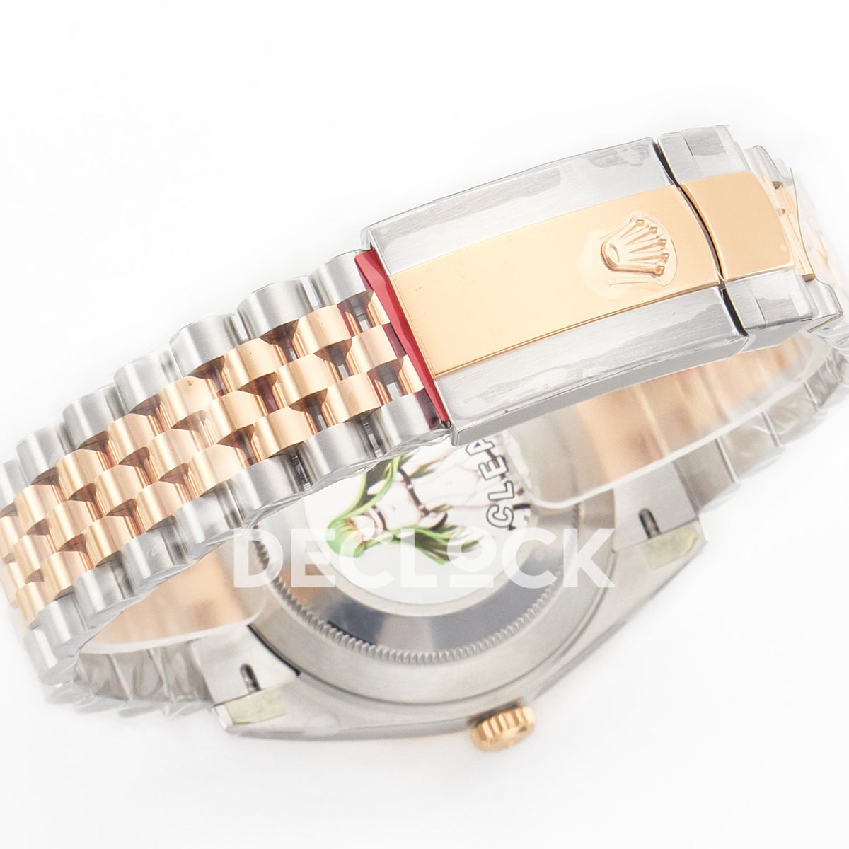 Rolex Datejust 41 126331 Silver Diamond Clean Jubilee — Πίσω όψη με κλειστό μπρασελέ