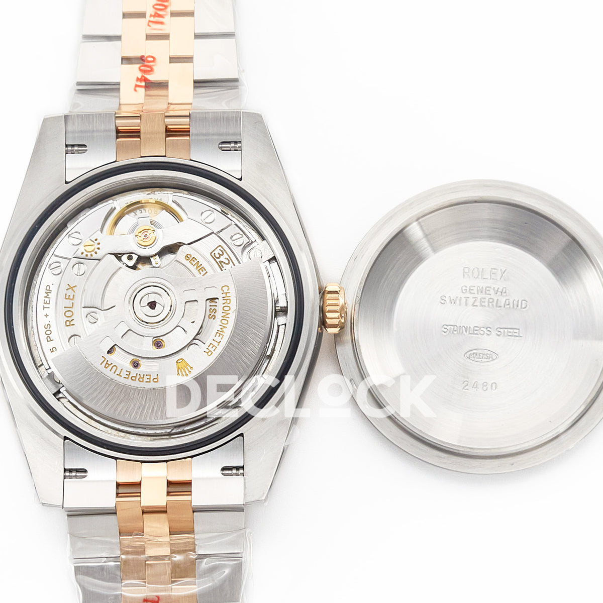 Rolex Datejust 41 126331 Silver Diamond Clean Jubilee — Ανοιχτή κάσα και μηχανισμός
