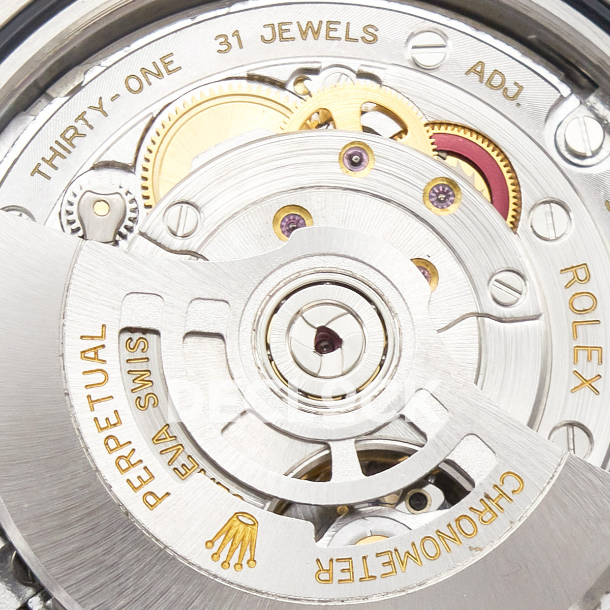 Rolex Datejust 41 126331 Silver Diamond Clean Jubilee — Κοντινή λήψη μηχανισμού