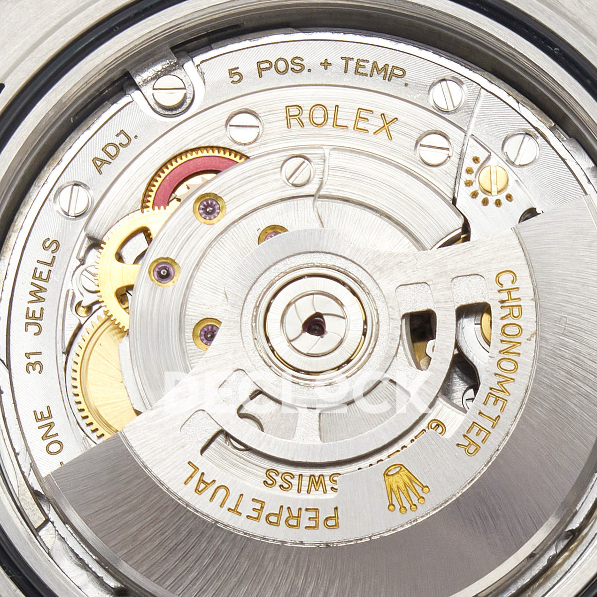 Rolex Datejust 41 126331 Silver Diamond Clean Jubilee — Λεπτομέρεια μηχανισμού