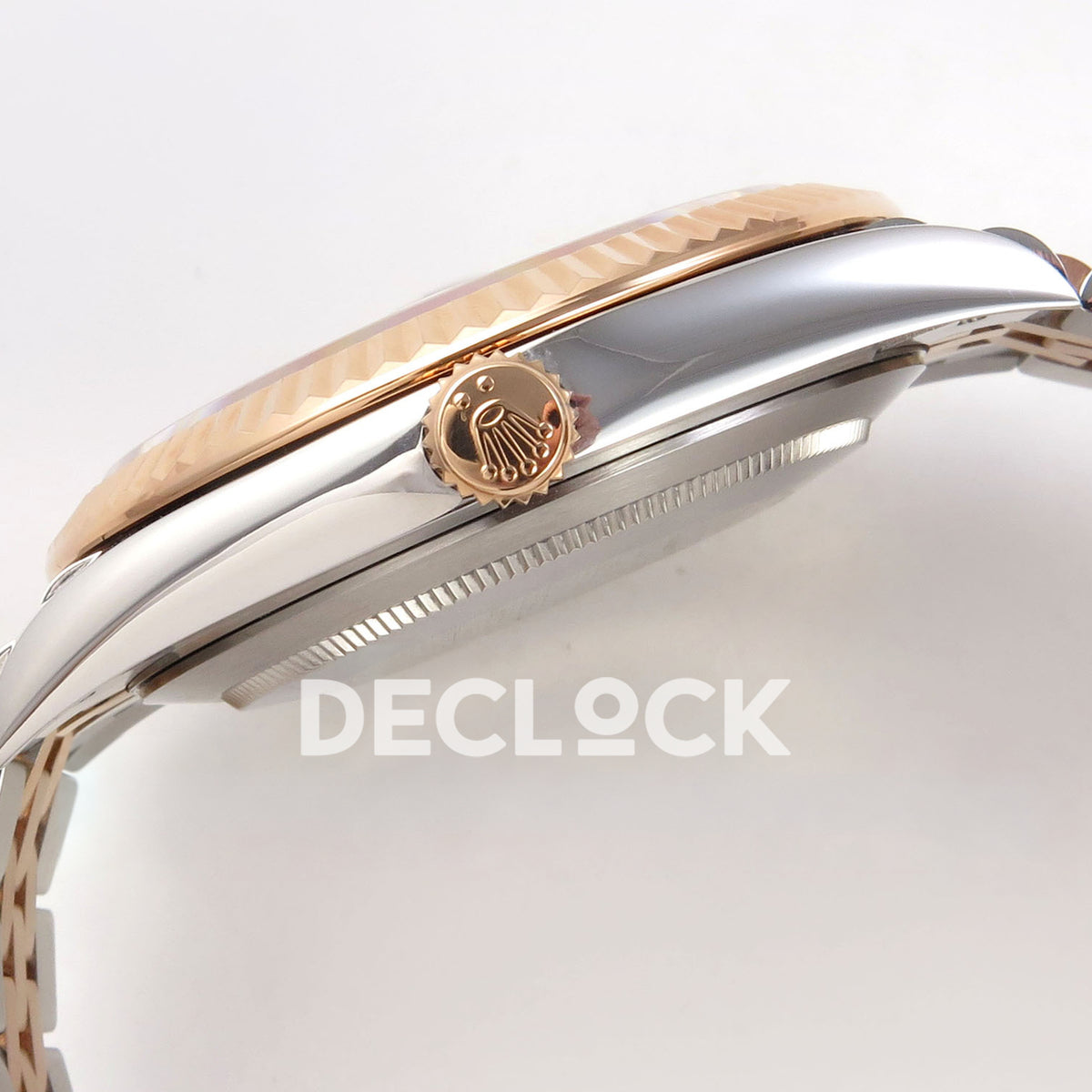 Rolex Datejust 41 126331 Silver Diamond Jubilee QF JH3235 Free Sprung replica - crown side