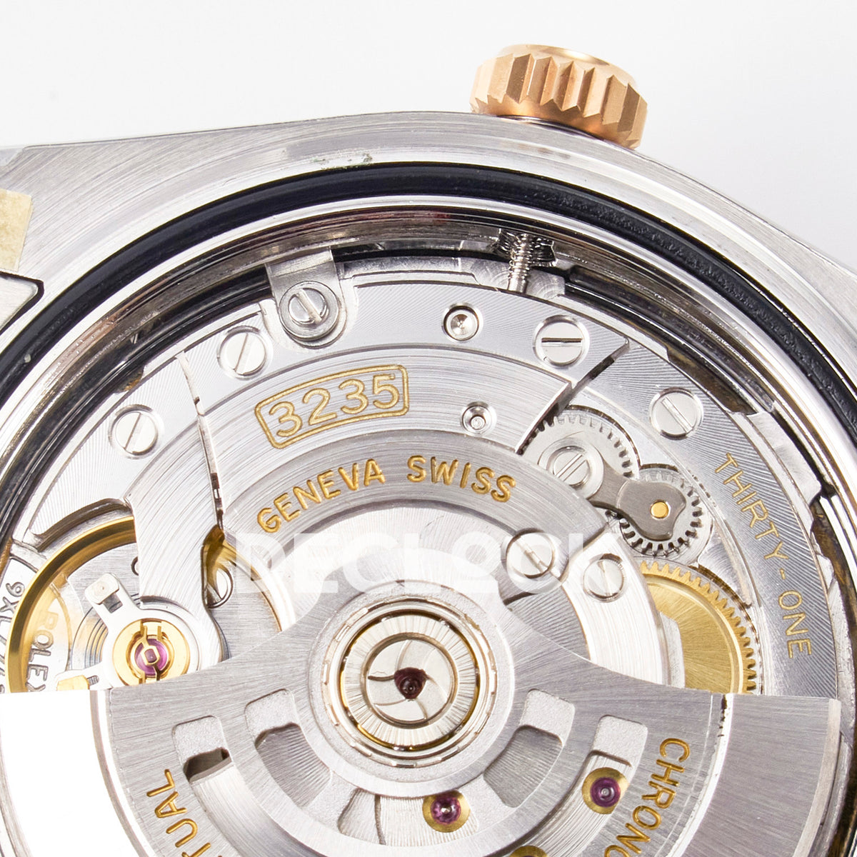 Rolex Datejust 41 126331 Silver Rose Gold ARF Oyster Gain Weight — Ρότορας μηχανισμού
