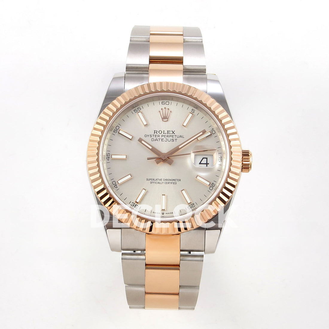 Rolex Datejust 41 126331 Silver Stick Oyster QF JH3235 Free Sprung replica - front 126331