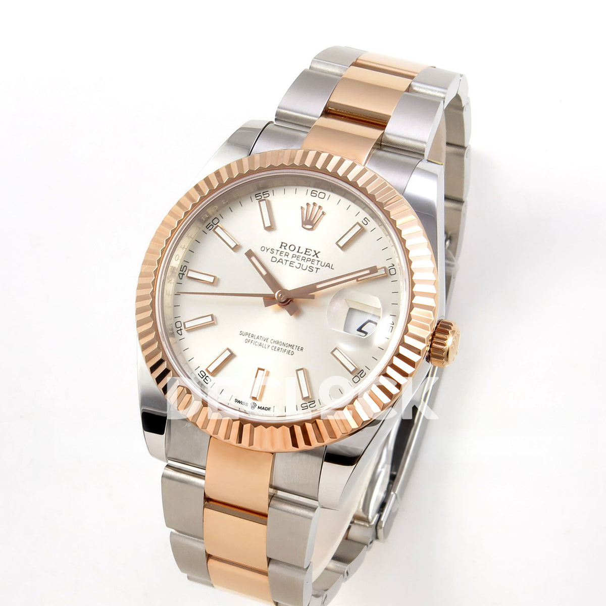 Rolex Datejust 41 126331 Silver Stick Oyster QF JH3235 Free Sprung replica - three quarter