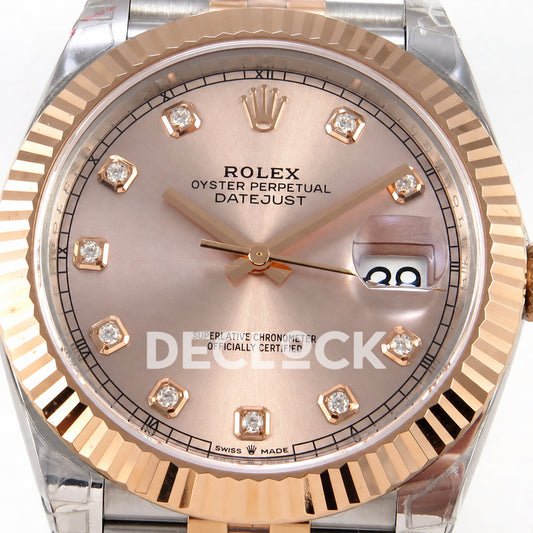 Rolex Datejust 41 126331 Rose Gold Diamond Dial Jubilee VSF VS3235 V2