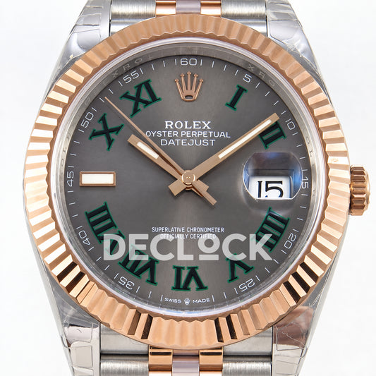 Rolex Datejust 41 126331 VSF Wimbledon Jubilee VS3235 V2s — dial detail