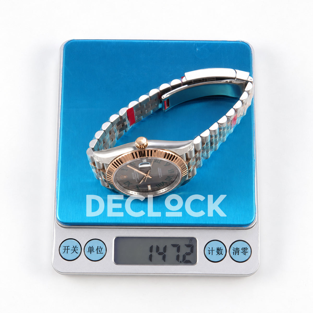 Rolex Datejust 41 126331 VSF Wimbledon Jubilee VS3235 V2s — weight scale