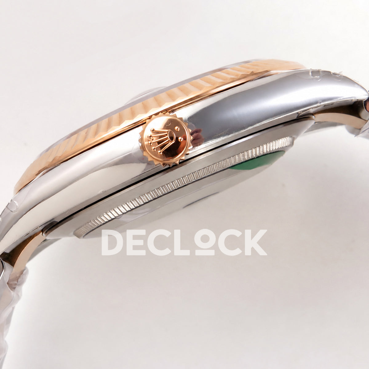 Rolex Datejust 41 126331 VSF Wimbledon Oyster VS3235 V2s — crown profile