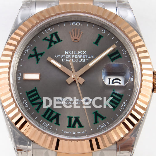 Rolex Datejust 41 126331 VSF Wimbledon Oyster VS3235 V2s — dial detail