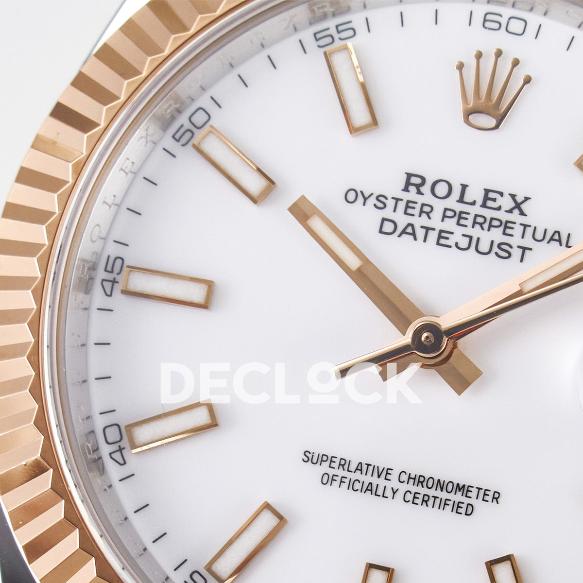Rolex Datejust 41 126331 White Rose Gold ARF Oyster Gain Weight — Μεγεθυντικός φακός ημερομηνίας