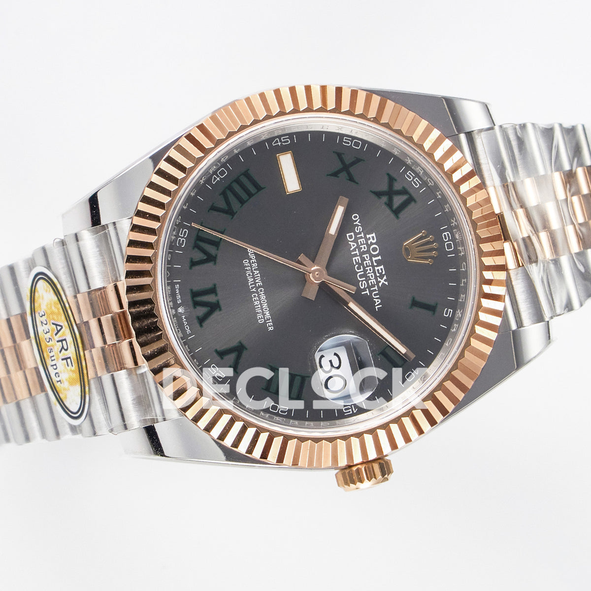 Rolex Datejust 41 126331 Wimbledon Rose Gold ARF Jubilee Gain Weight — Ολόκληρο ρολόι με μπρασελέ