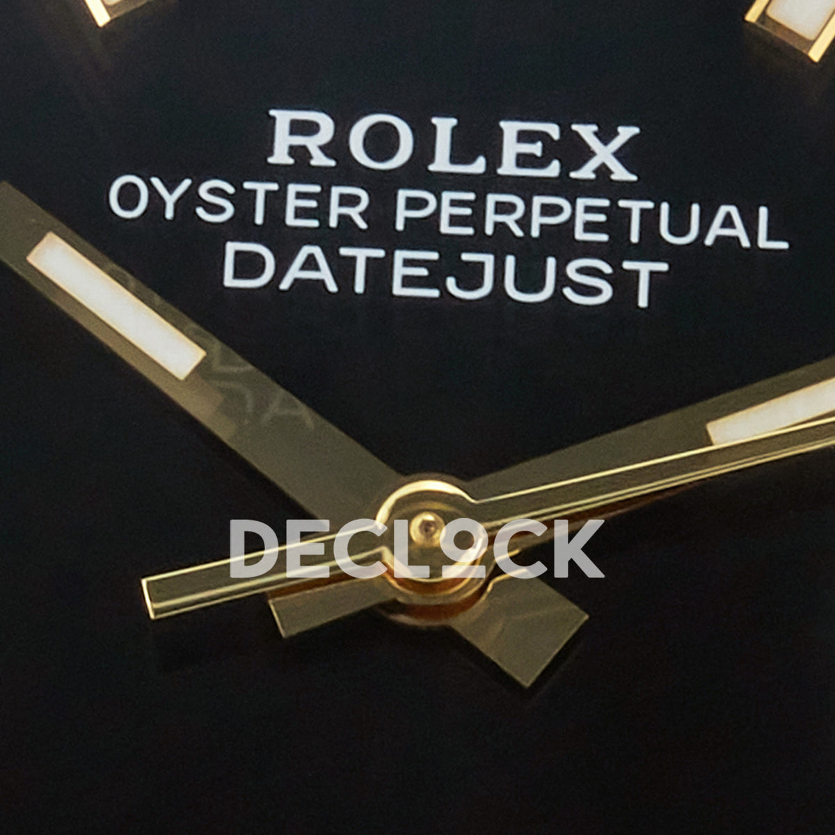 Rolex Datejust 41 126333 Black Yellow Gold Clean Jubilee — Κέντρο καντράν και δείκτες