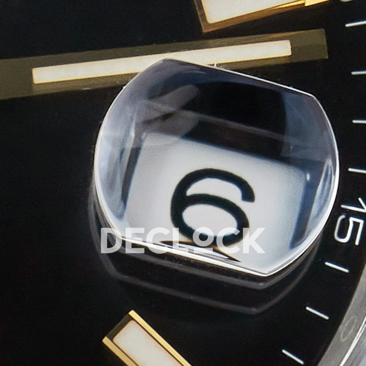 Rolex Datejust 41 126333 Black Yellow Gold Clean Jubilee — Μεγεθυντικός φακός ημερομηνίας