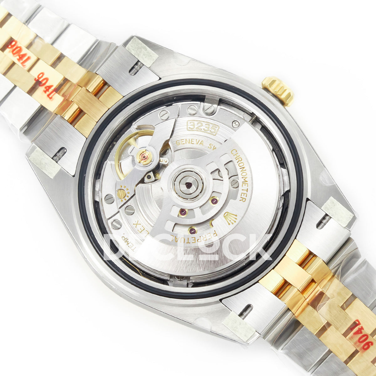 Rolex Datejust 41 126333 Black Yellow Gold Clean Jubilee — Πίσω όψη μηχανισμού