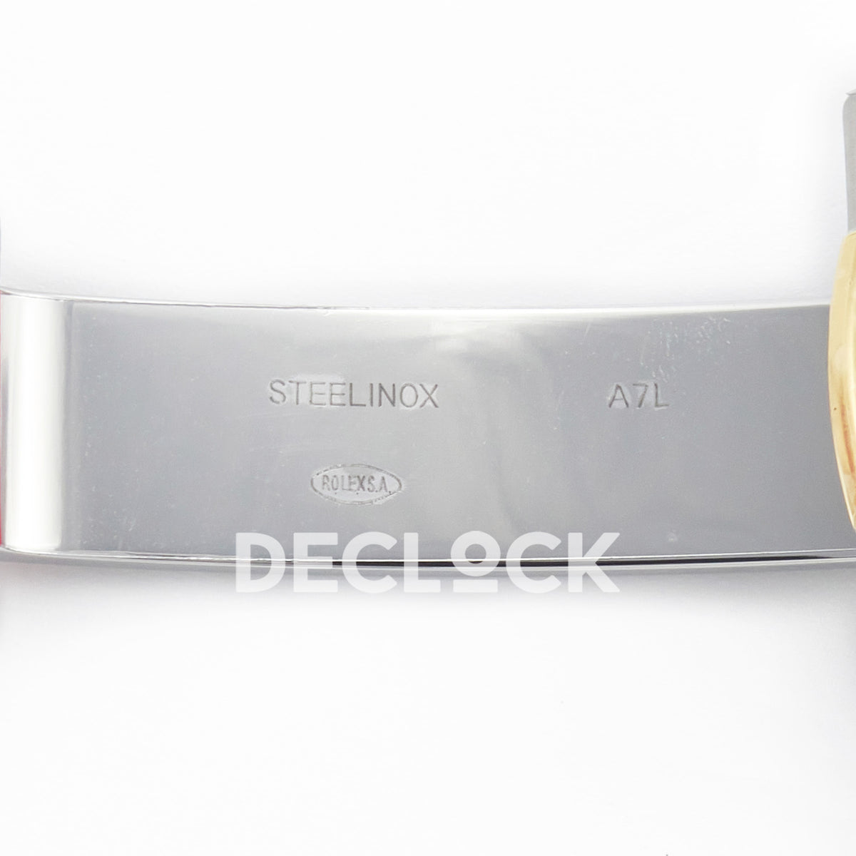 Rolex Datejust 41 126333 Black Yellow Gold Clean Jubilee — Εσωτερική χάραξη κουμπώματος