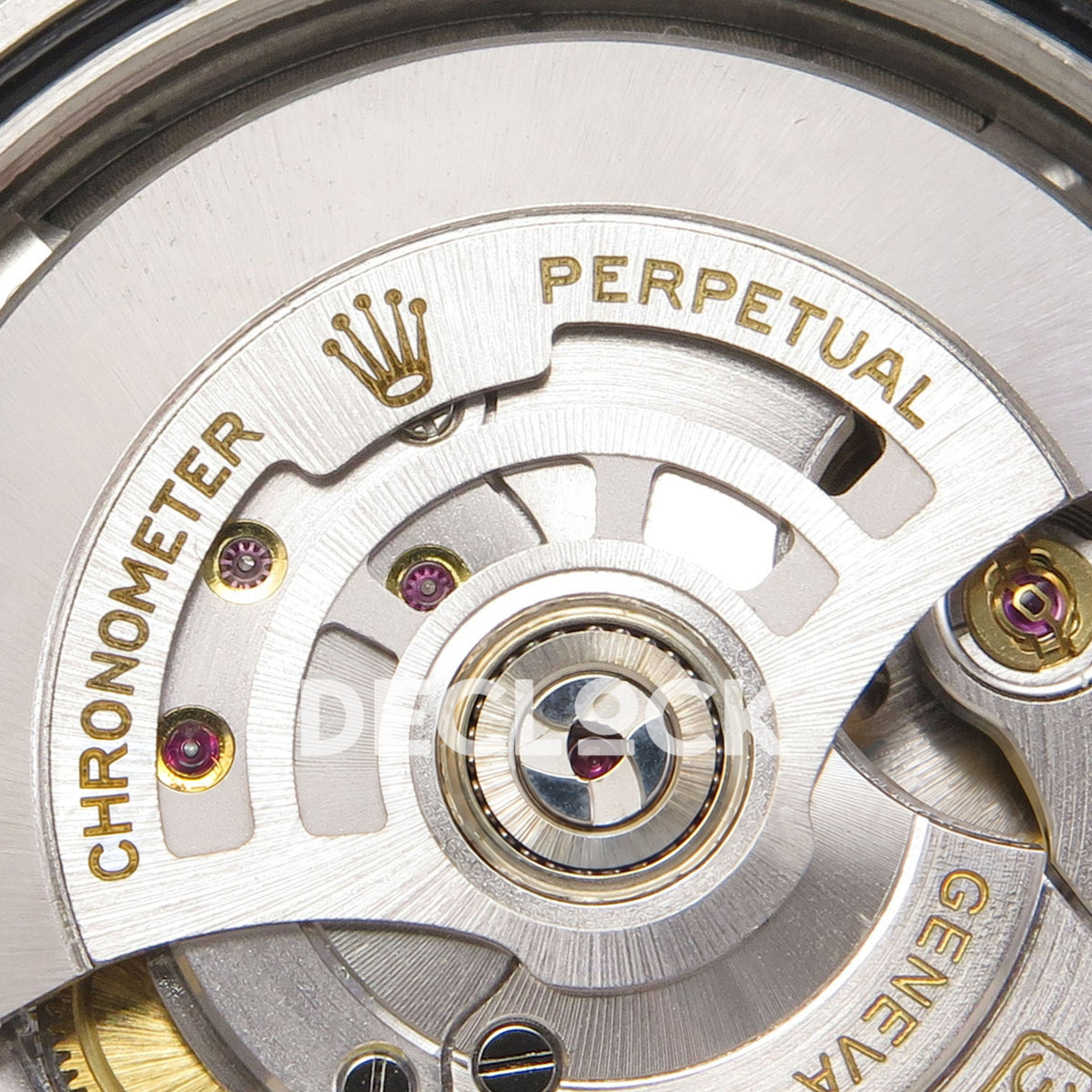 Rolex Datejust 41 126333 Champagne Diamond Oyster QF JH3235 Free Sprung replica - rotor bearing and engraved movement macro