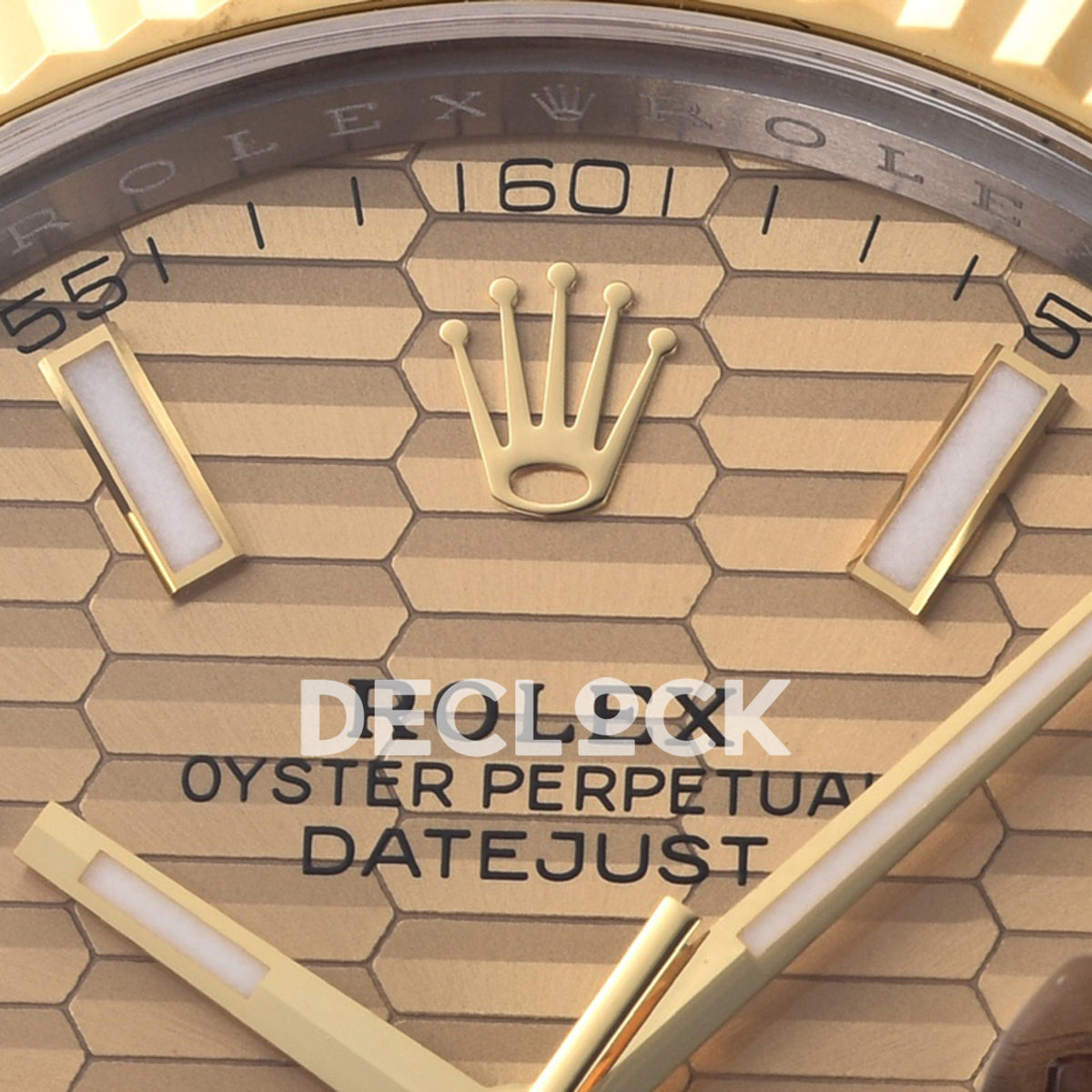 Rolex Datejust 41 126333 Champagne Motif Jubilee — Λεπτομέρεια λογοτύπου καντράν
