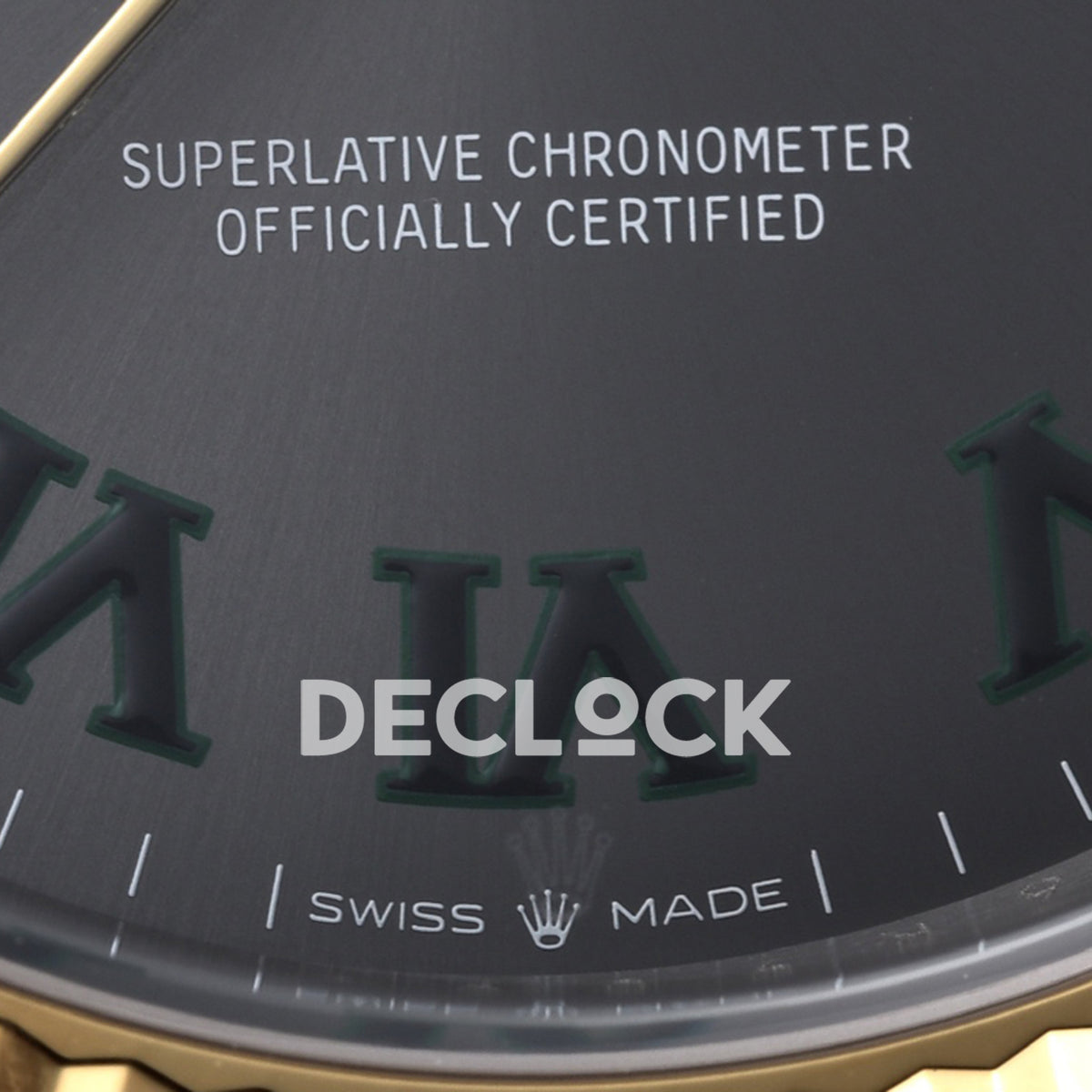 Rolex Datejust 41 126333 Slate Roman Jubilee — Λεπτομέρεια δεικτών καντράν