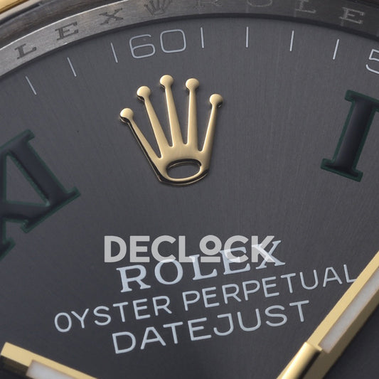 Rolex Datejust 41 126333 Slate Roman Oyster — Λεπτομέρεια λογοτύπου καντράν