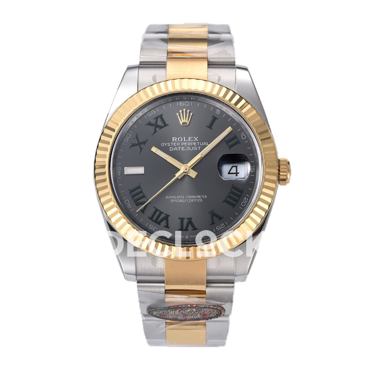 Rolex Datejust 41 126333 Slate Roman Oyster — Μπροστινή όψη