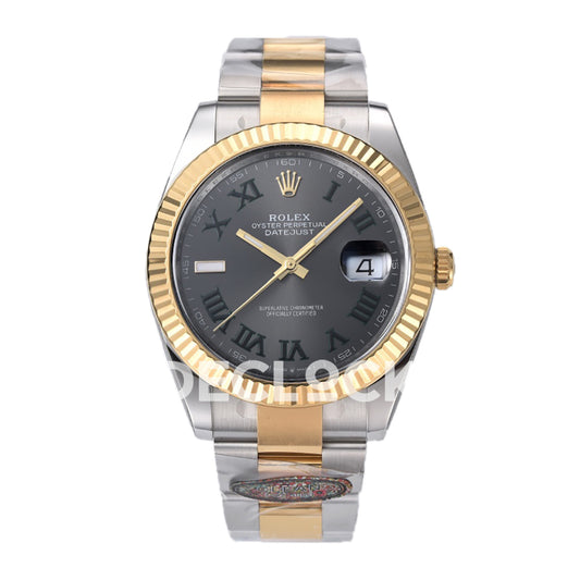 Rolex Datejust 41 126333 Slate Roman Oyster — Μπροστινή όψη