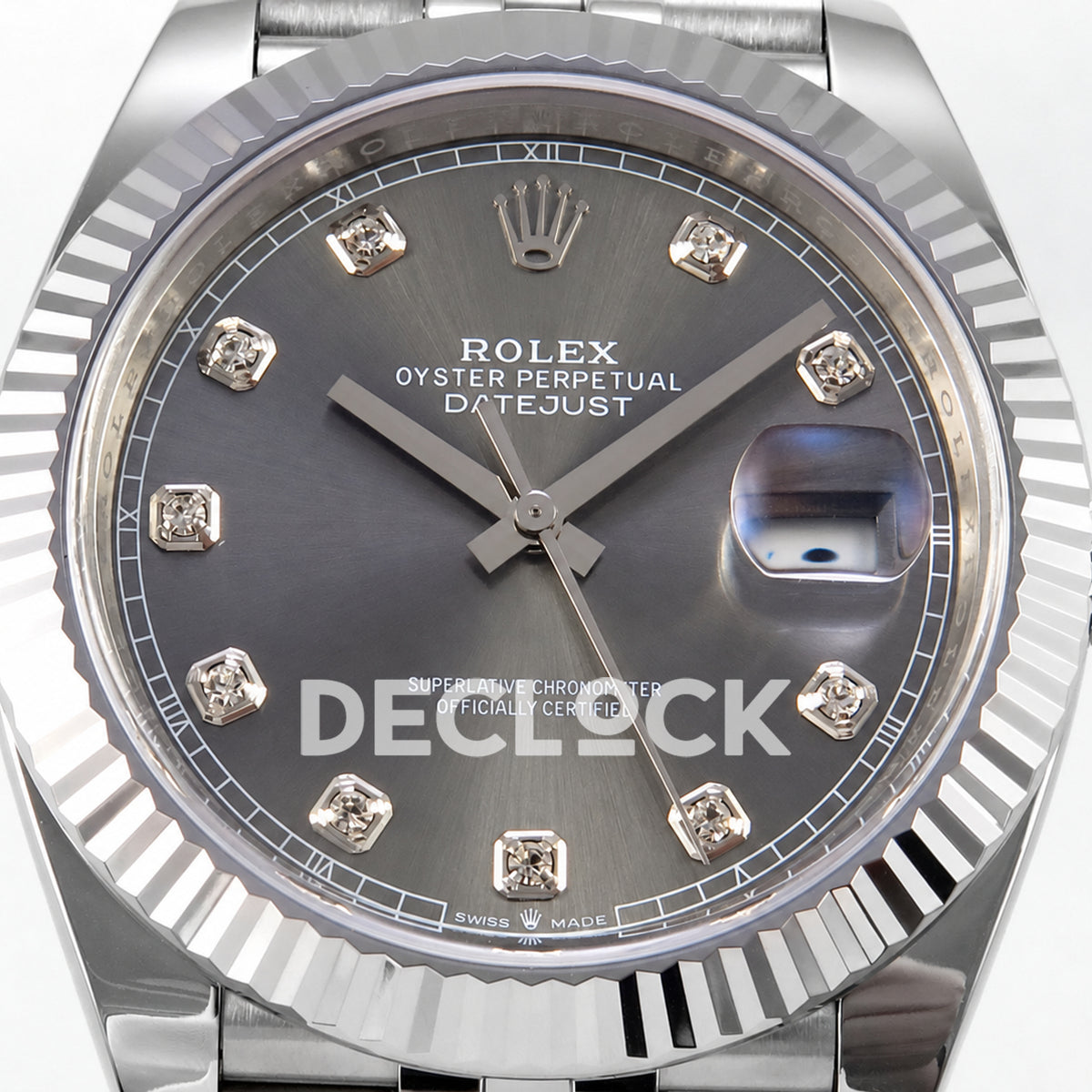 Rolex Datejust 41 126334 Grey Diamond Dial Jubilee MZF JH3235