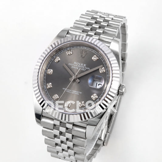 Rolex Datejust 41 126334 Grey Diamond Dial Jubilee MZF JH3235