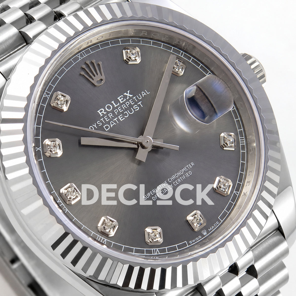 Rolex Datejust 41 126334 Grey Diamond Dial Jubilee MZF JH3235