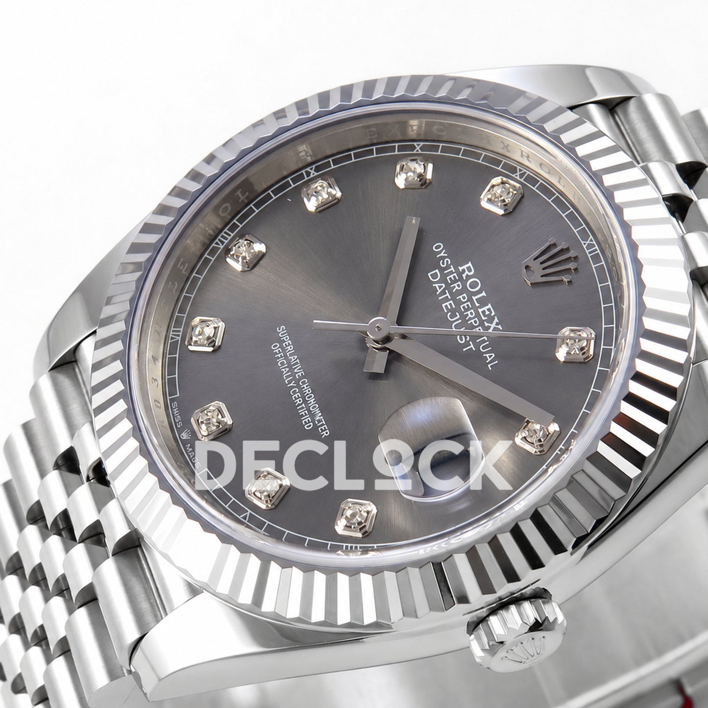 Rolex Datejust 41 126334 Grey Diamond Dial Jubilee MZF JH3235