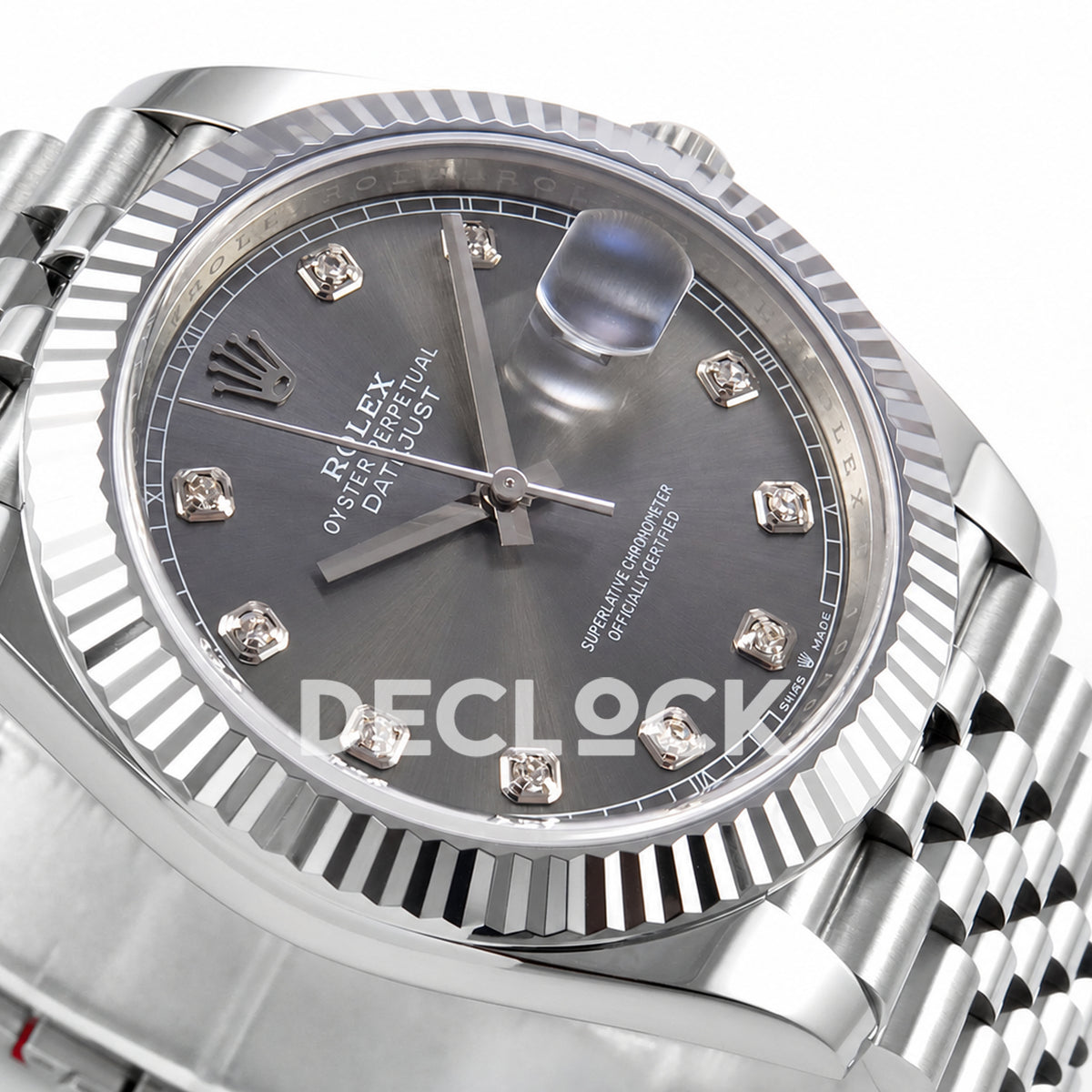 Rolex Datejust 41 126334 Grey Diamond Dial Jubilee MZF JH3235