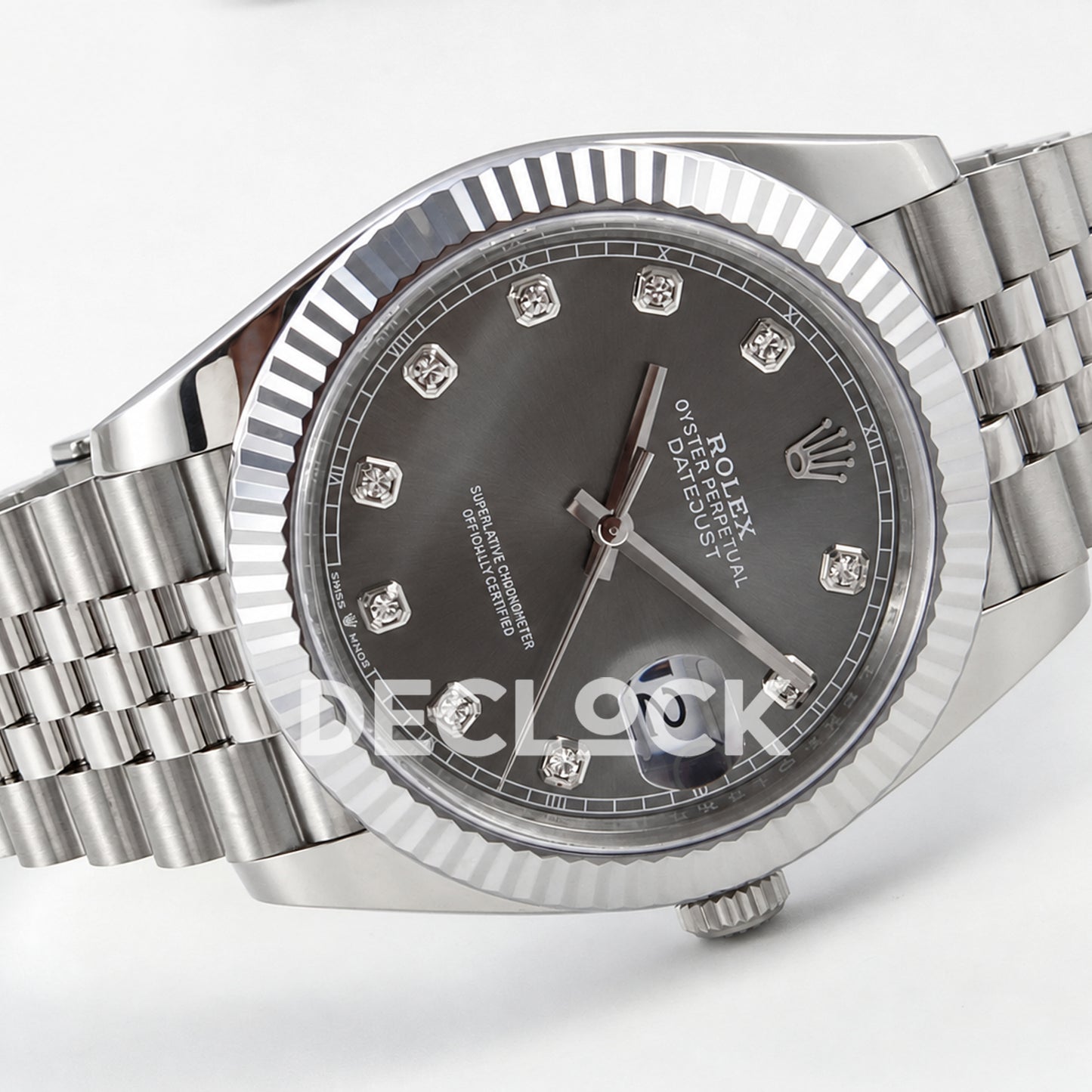 Rolex Datejust 41 126334 Grey Diamond Dial Jubilee MZF JH3235