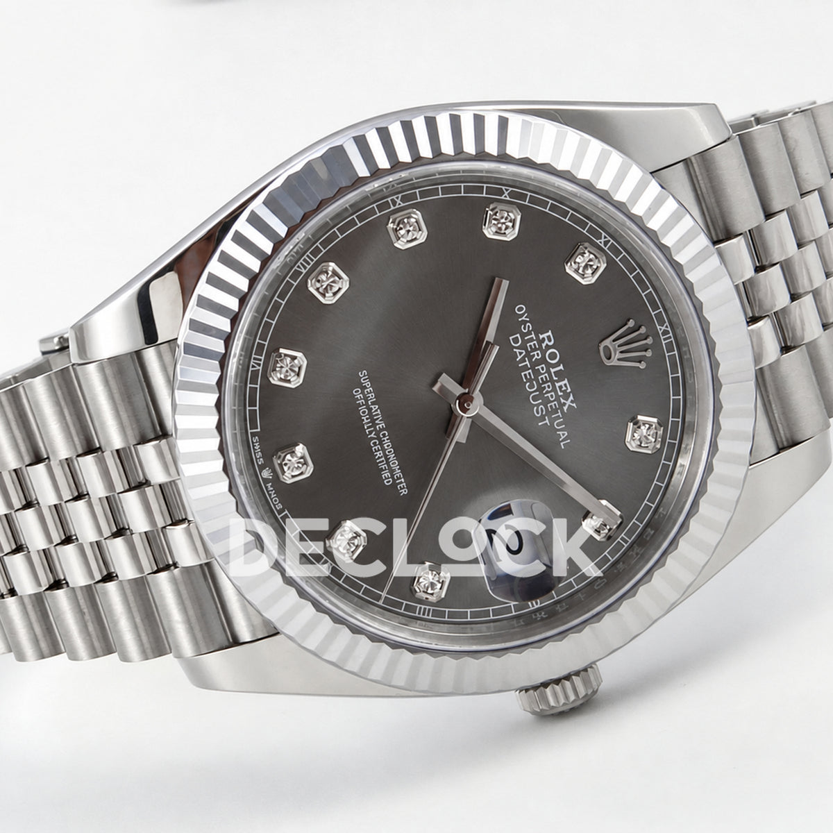 Rolex Datejust 41 126334 Grey Diamond Dial Jubilee MZF JH3235