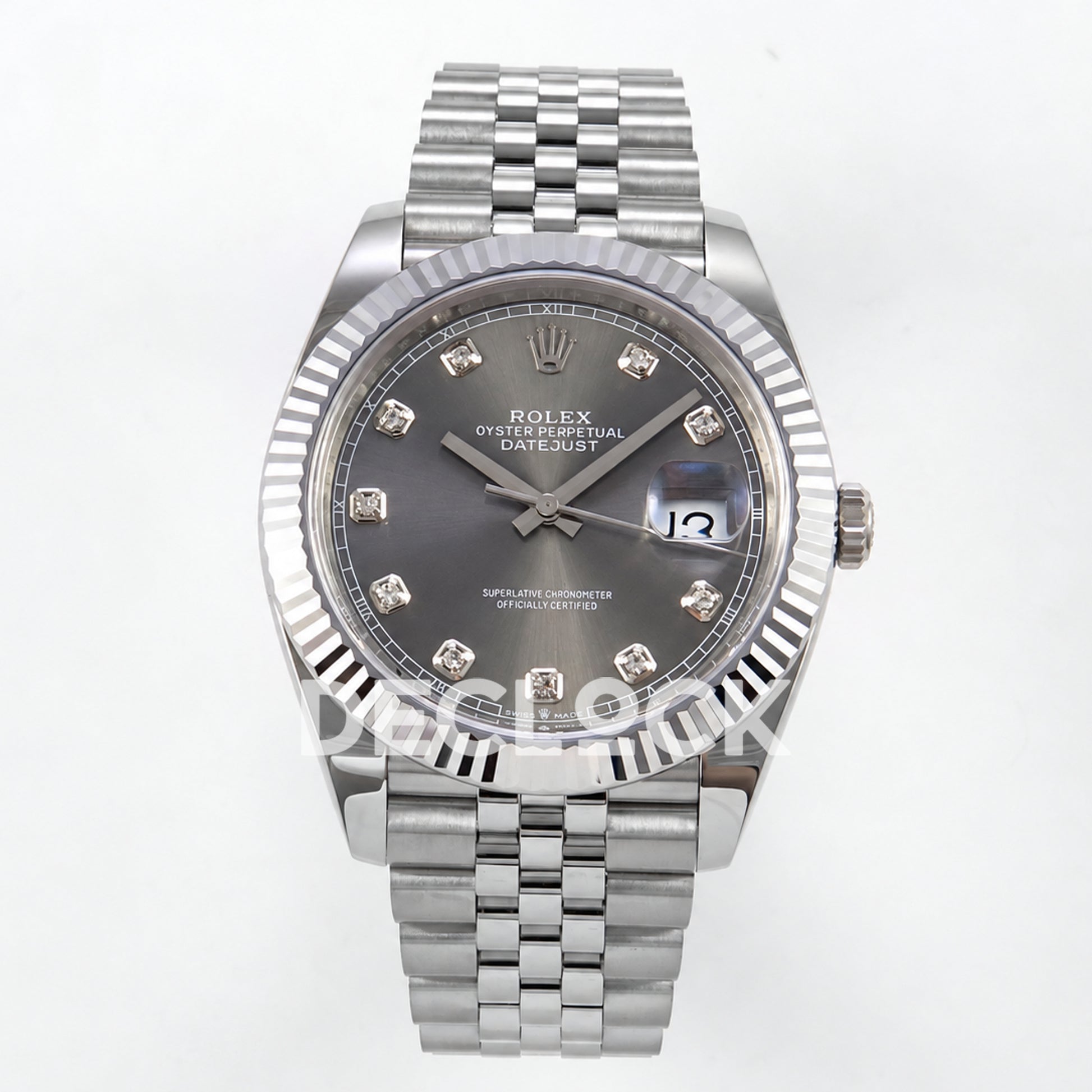 Rolex Datejust 41 126334 Grey Diamond Dial Jubilee MZF JH3235