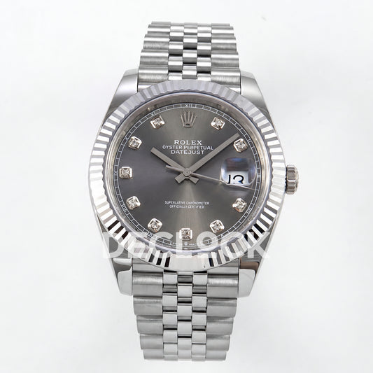 Rolex Datejust 41 126334 Grey Diamond Dial Jubilee MZF JH3235