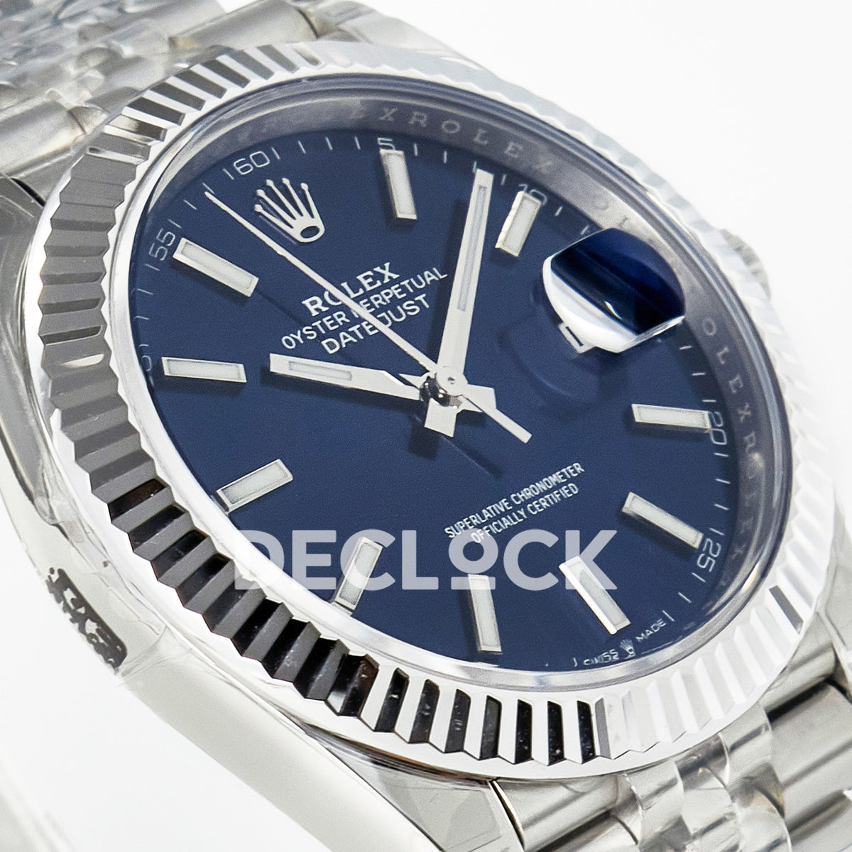 Rolex Datejust 41 126334 Blue VSF Jubilee — Λοξή όψη καντράν