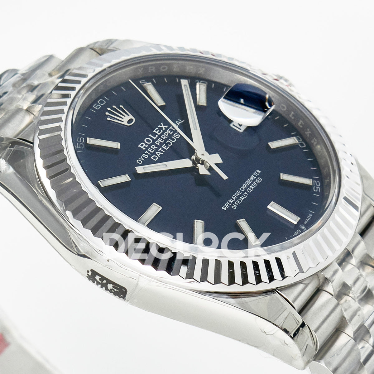 Rolex Datejust 41 126334 Blue VSF Jubilee — Λοξή όψη στεφάνης