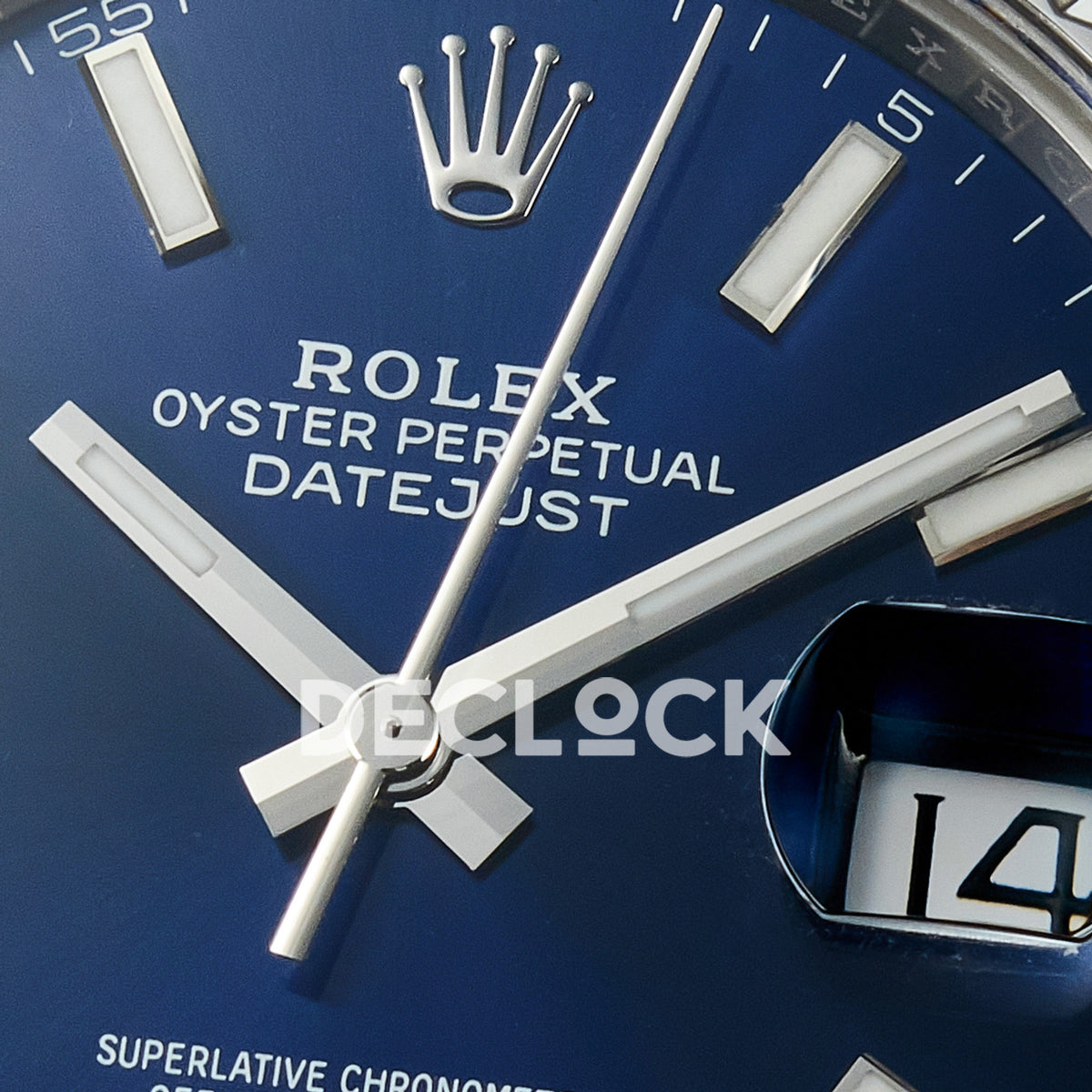 Rolex Datejust 41 126334 Blue VSF Jubilee — Κέντρο καντράν και δείκτες