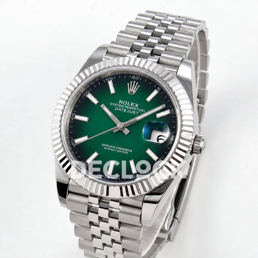Rolex Datejust 41 126334 Green Ombre Jubilee Clean Automatic