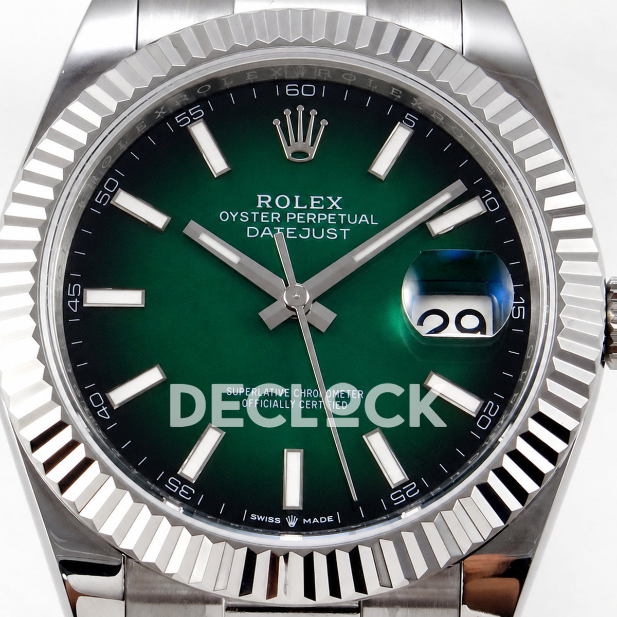 Rolex Datejust 41 126334 Green Ombre Oyster EWEF Automatic