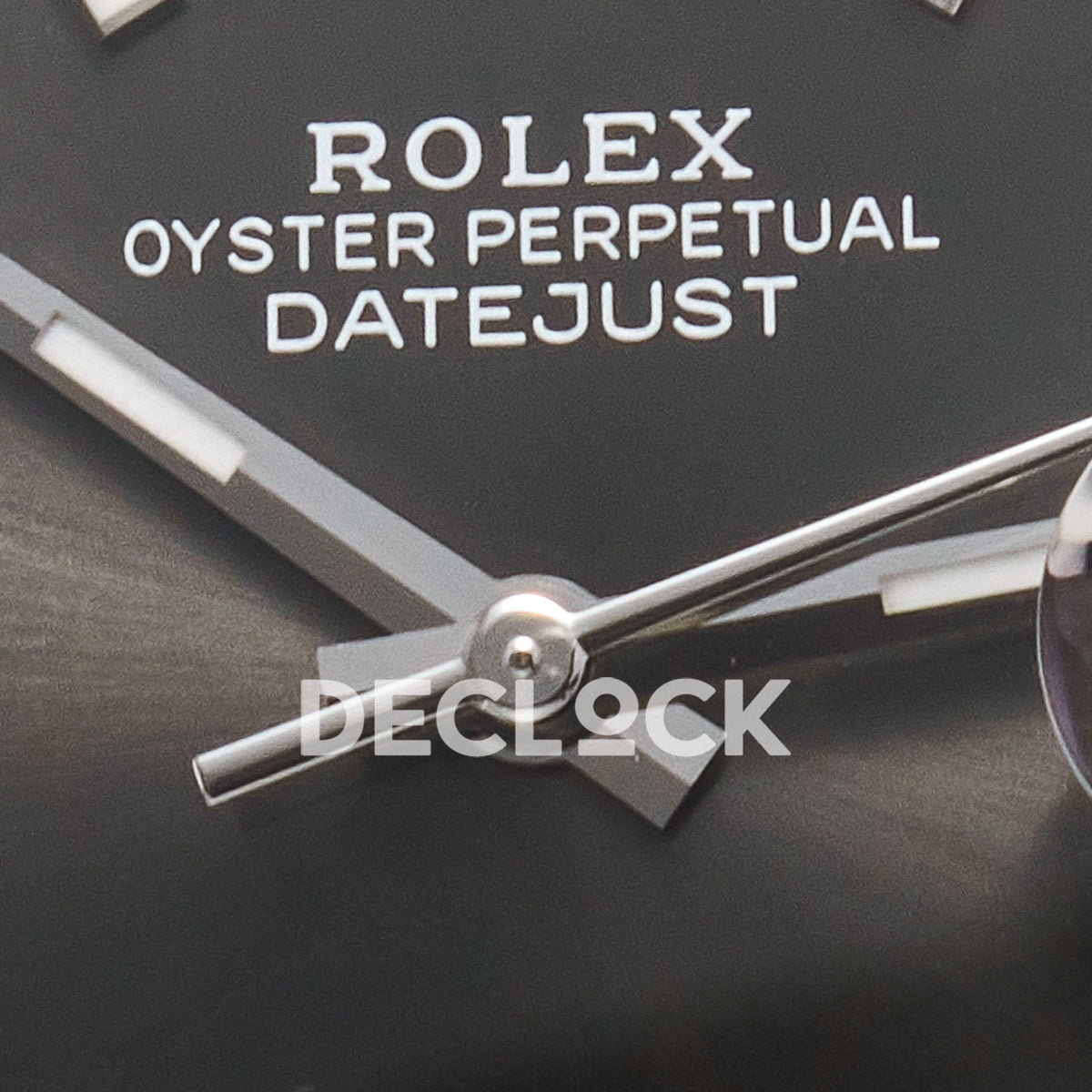 Rolex Datejust 41 126334 Grey Rhodium Clean Jubilee — Κέντρο καντράν και δείκτες