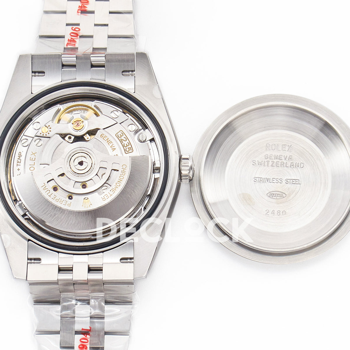 Rolex Datejust 41 126334 Grey Rhodium Clean Jubilee — Ανοιχτή κάσα και μηχανισμός