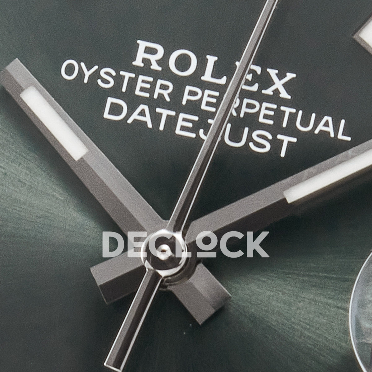 Rolex Datejust 41 126334 Mint Green Clean Jubilee — Κέντρο καντράν και δείκτες
