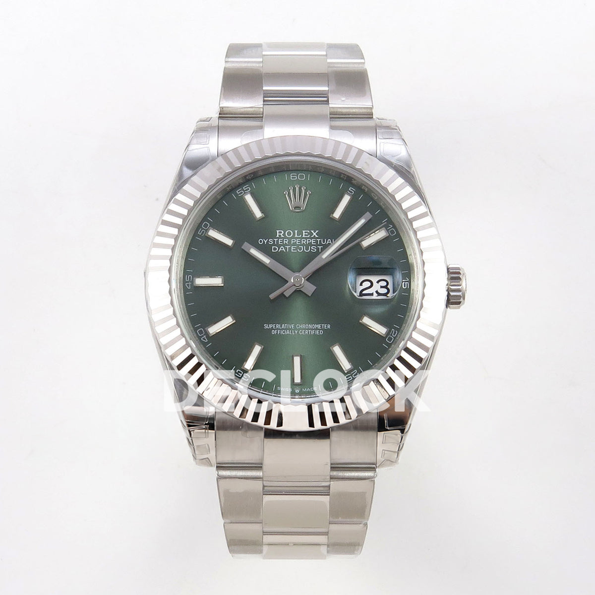 Rolex Datejust 41 126334 VSF Green Stick Dial Oyster VS3235 V2s replica - front