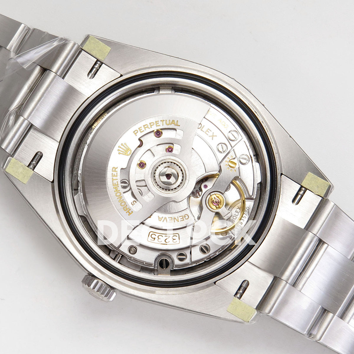 Rolex Datejust 41 126334 VSF Grey Diamond Dial Oyster VS3235 V2s replica - movement back angle