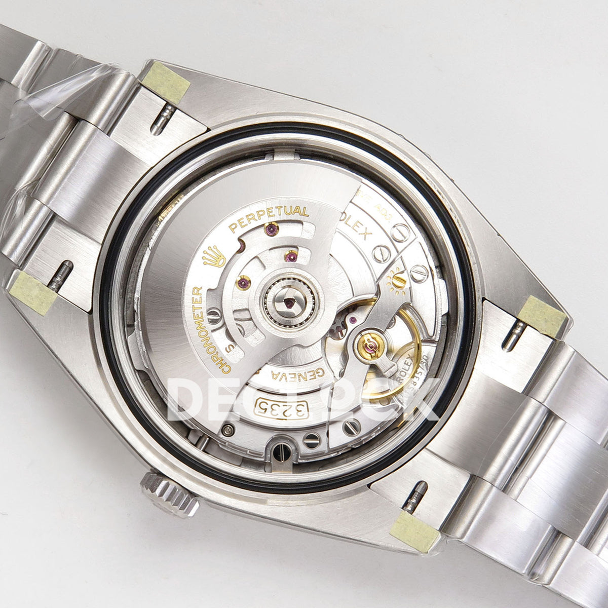 Rolex Datejust 41 126334 VSF Grey Stick Dial Oyster VS3235 V2s replica - movement back angle