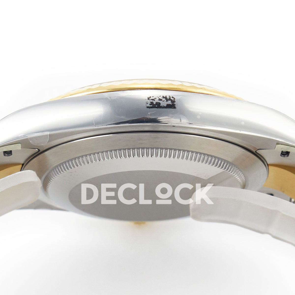 Rolex Datejust 41 Black Yellow Gold Clean Oyster — Προφίλ κάσας