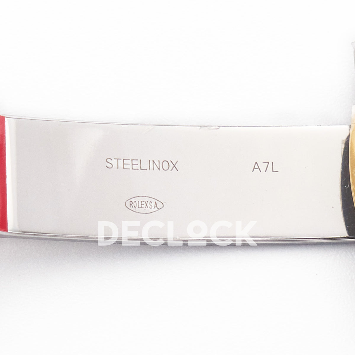 Rolex Datejust 41 MOP Diamond Yellow Gold Clean Jubilee — Εσωτερική χάραξη κουμπώματος