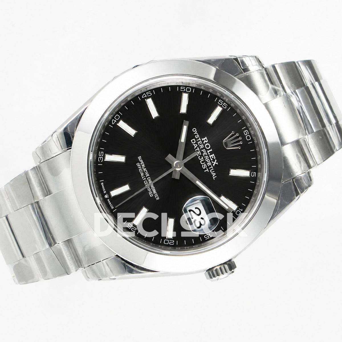 Rolex DateJust 41 126334 904L SS VSF Gray Dial on Oyster Bracelet VS3235 Replica Watch